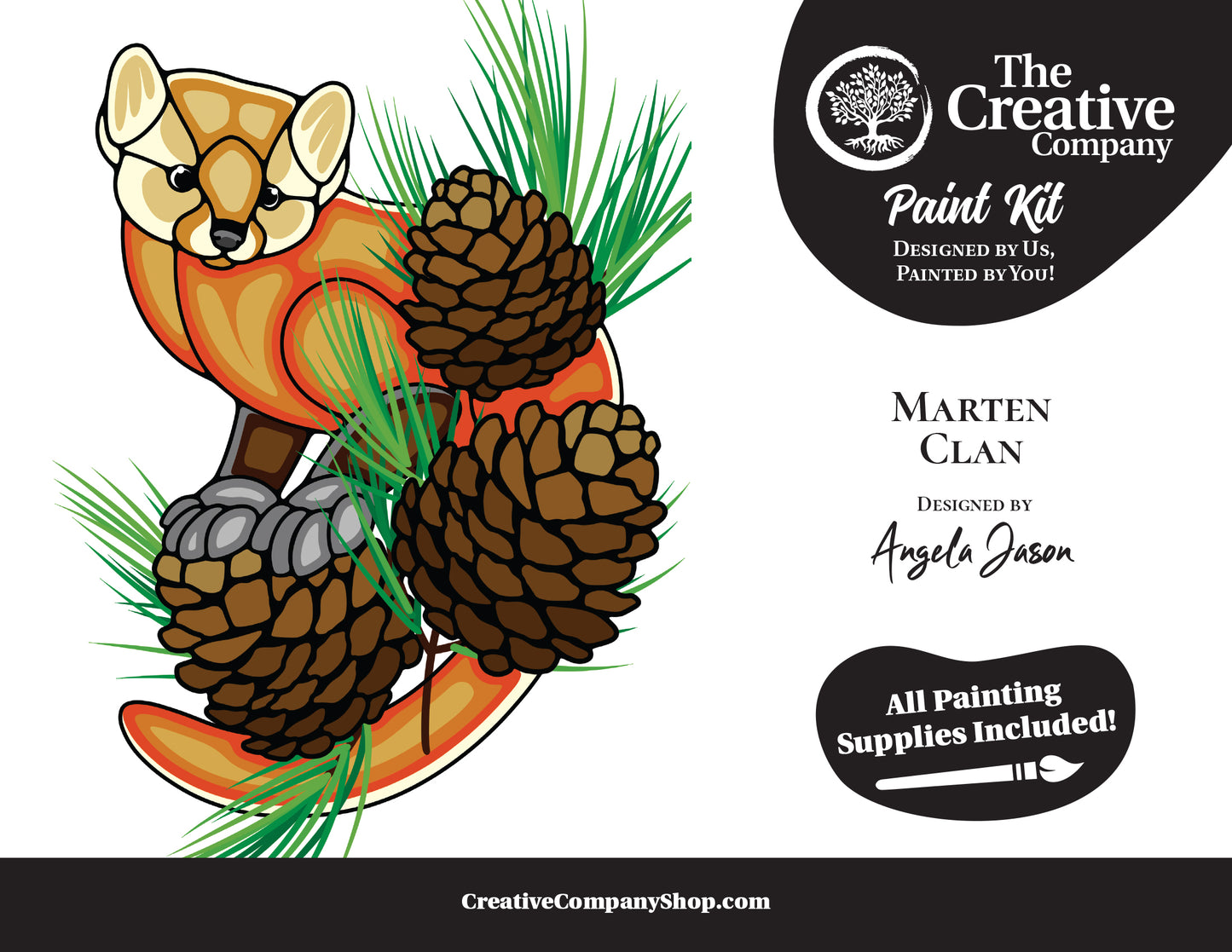 Marten Clan by Angela Jason - Paint Kit