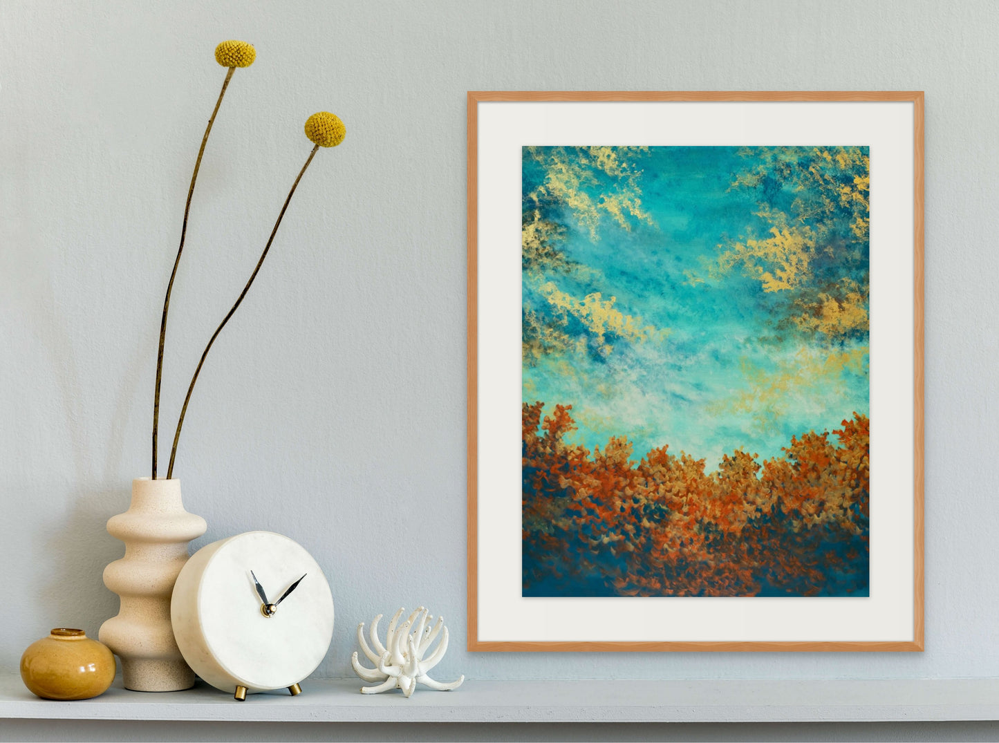 Golden Skies Print by Deena Kruger
