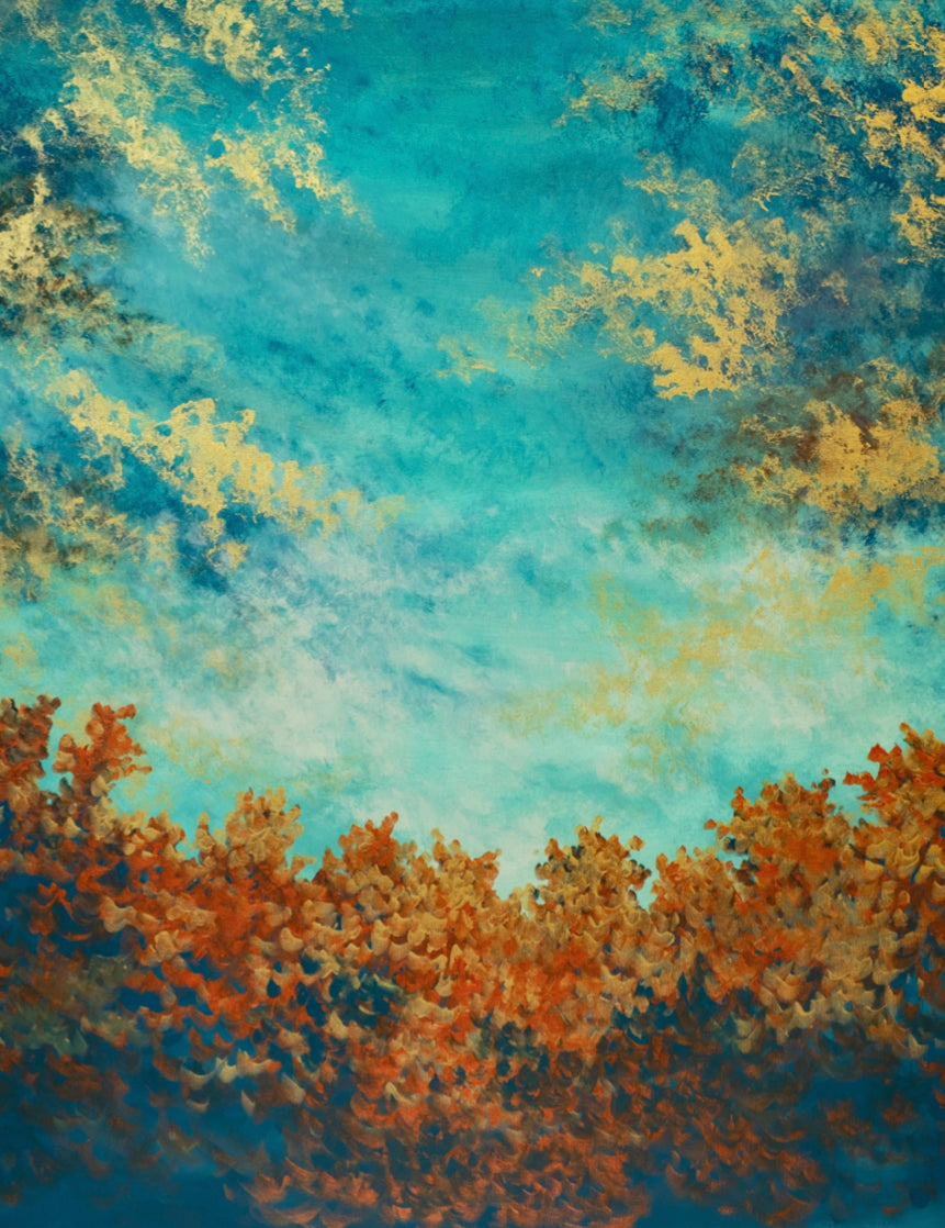 Golden Skies Print by Deena Kruger