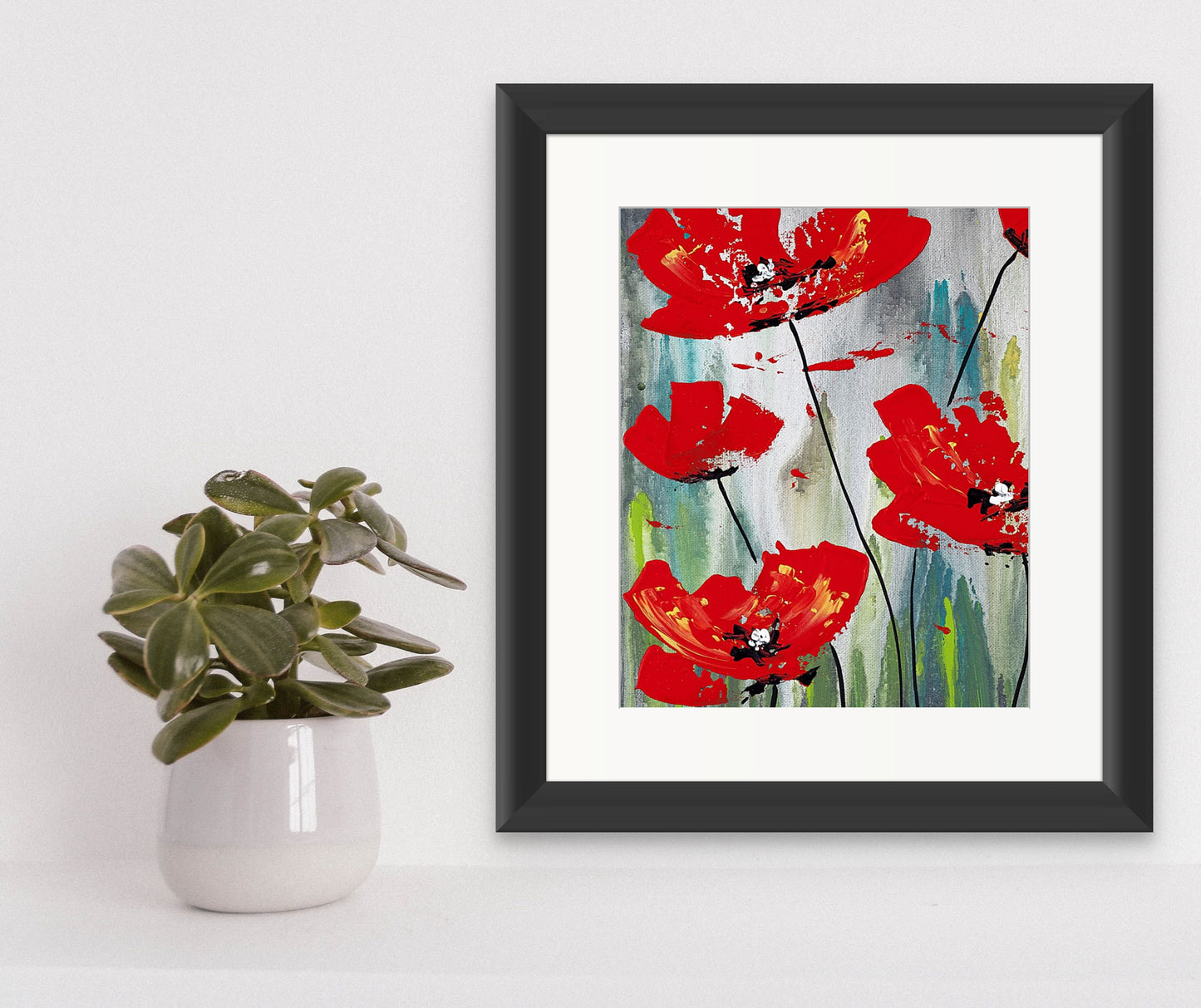 Poppies Print by Deena Kruger
