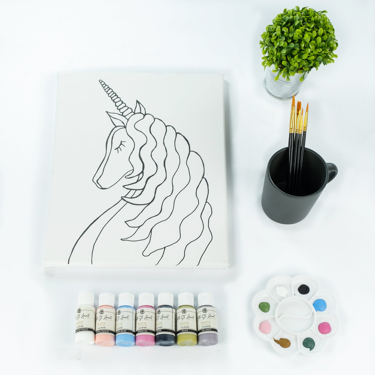 Unicorn by Yvette St. Amant - Paint Kit