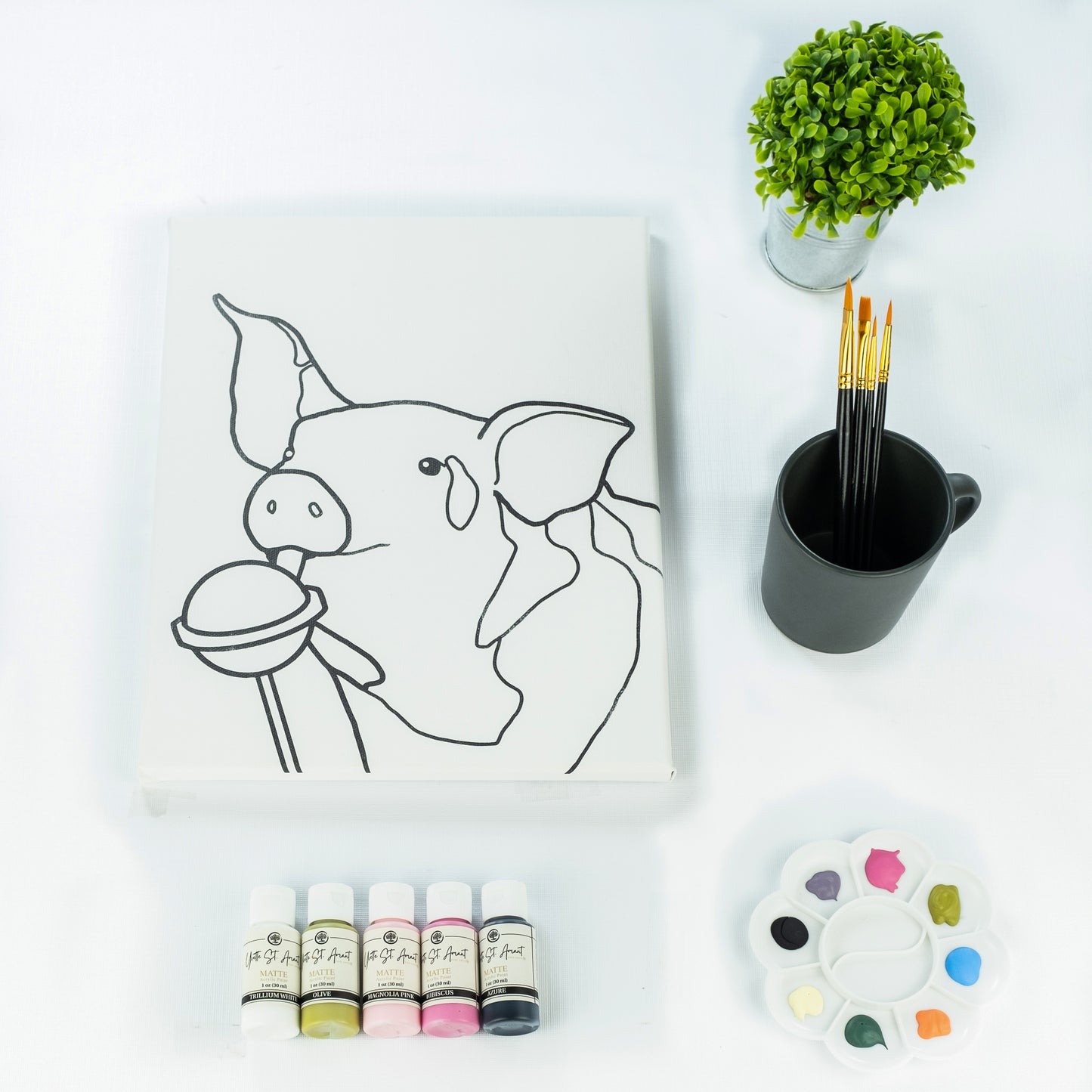 Lollipop Pig By Yvette St. Amant - Paint Kit