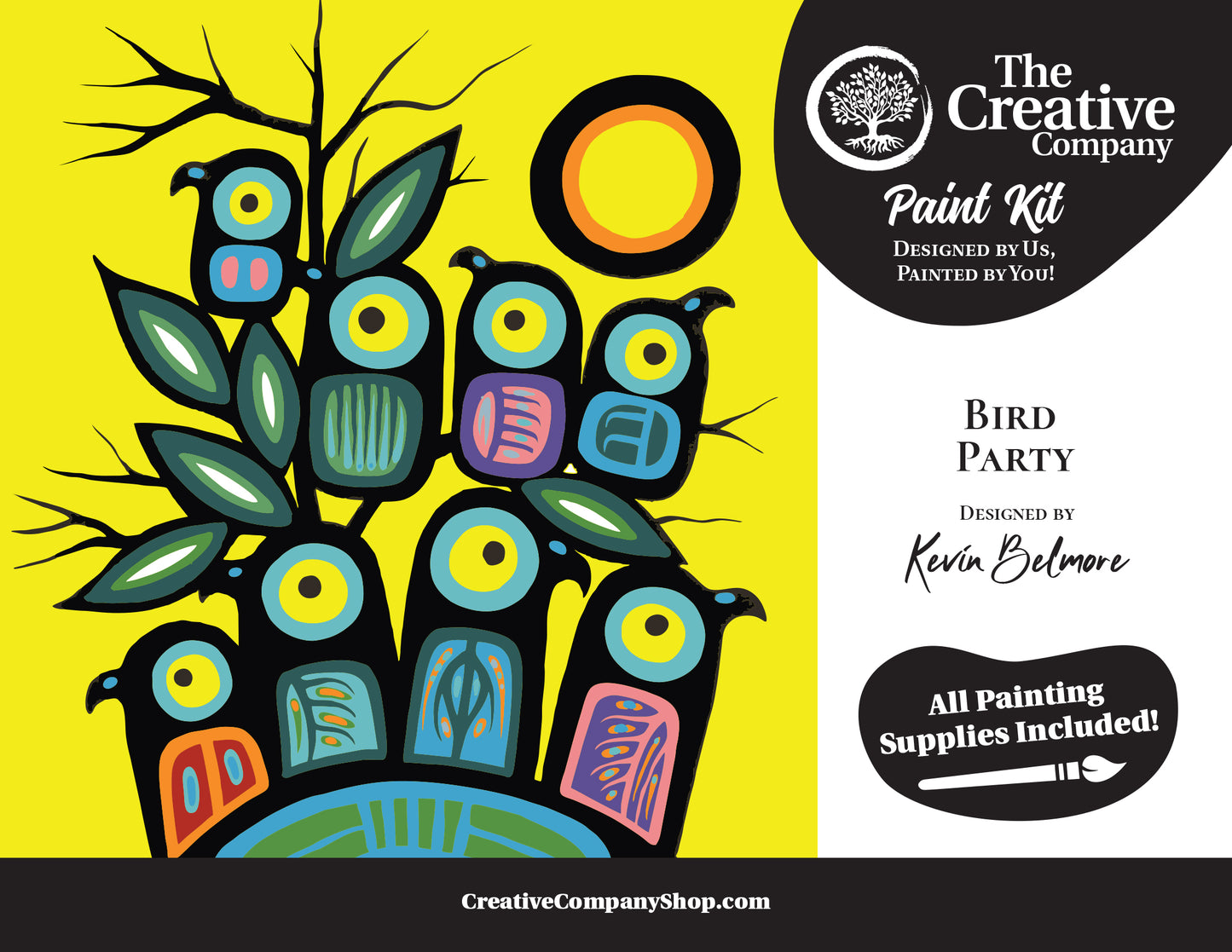 Bird Party by Kevin Belmore - Paint Kit