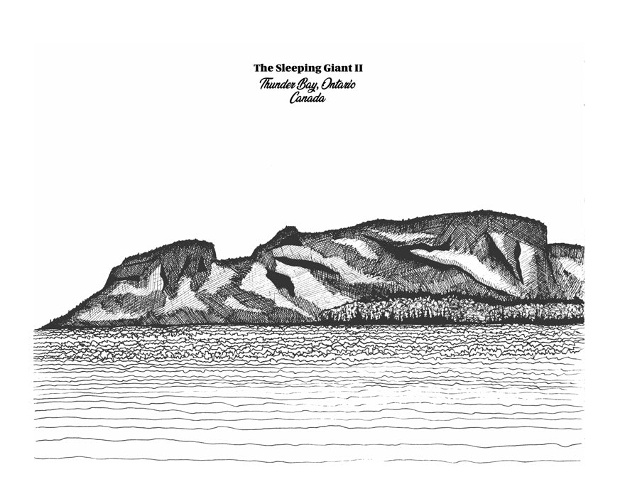 The Sleeping Giant II B&W Print