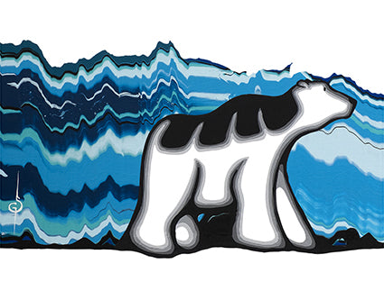 Polar Bear Print by Steve Gerow (White Border)