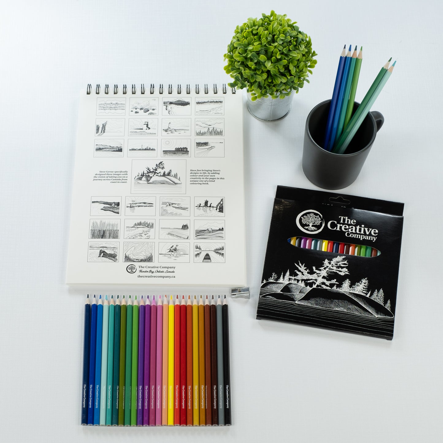 Canadian Landmarks Colouring Kit by Steve Gerow
