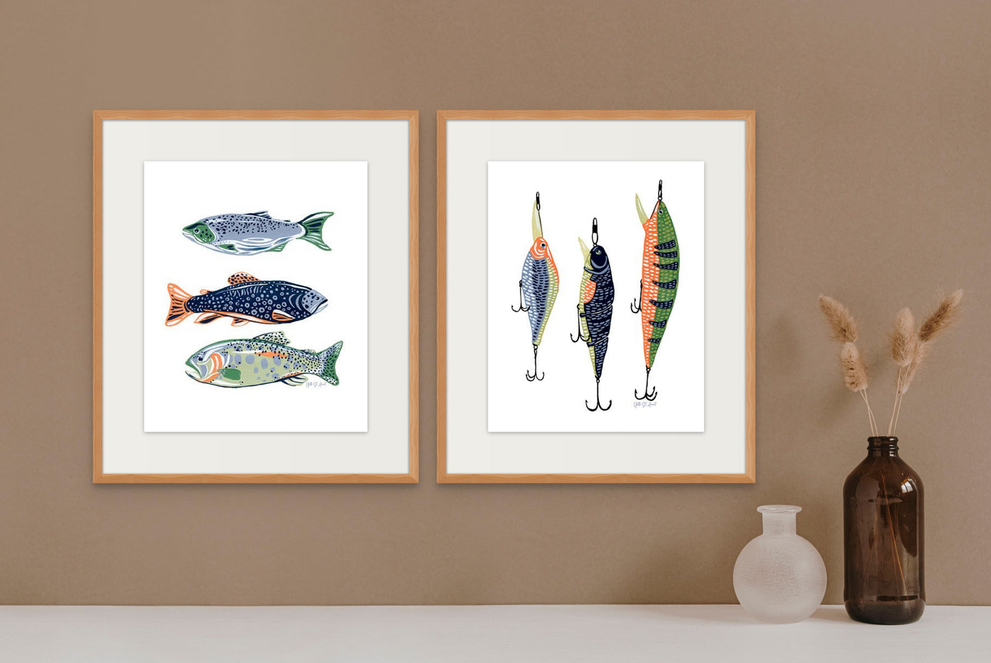 On The Lake Gone Fishing Print by Yvette St. Amant