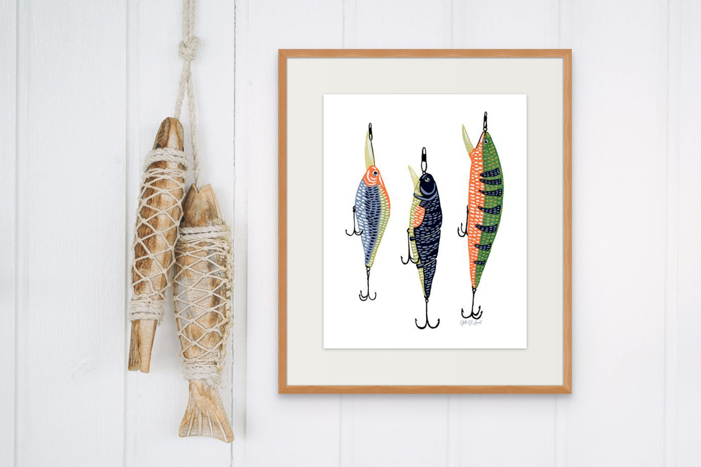 On The Lake Gone Fishing Print by Yvette St. Amant