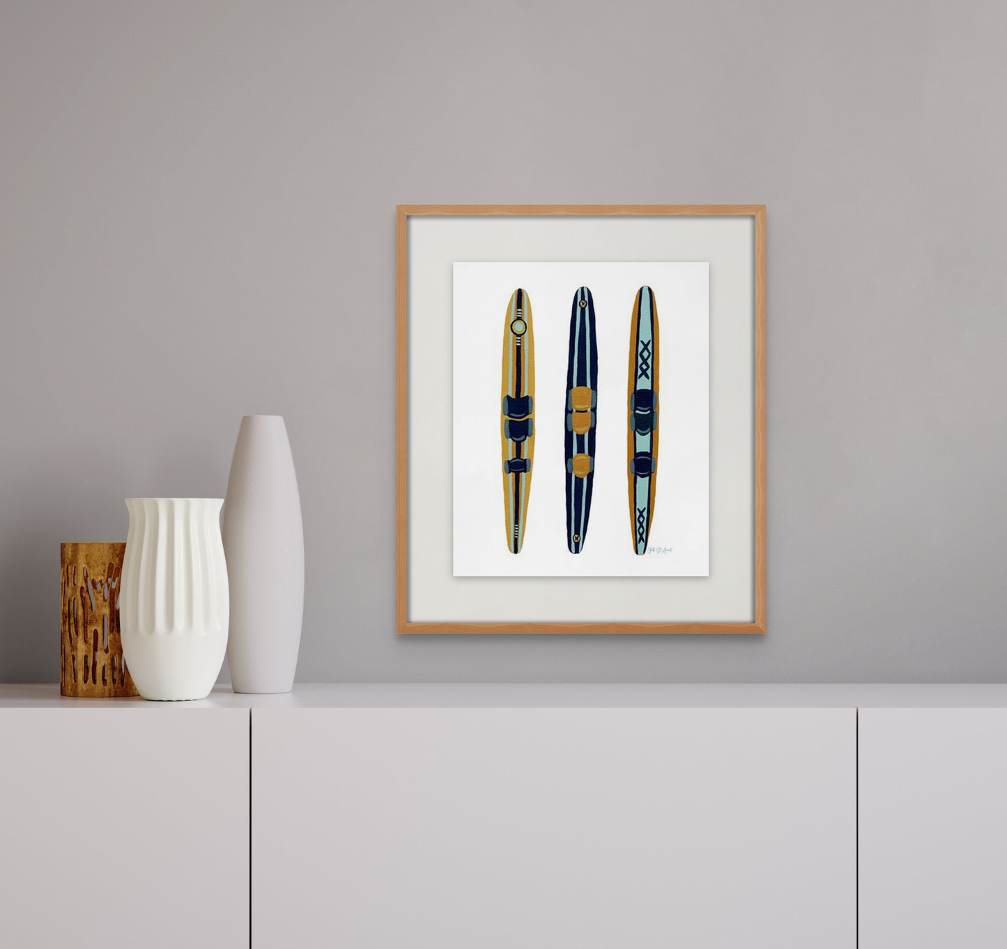On the Lake - Slalom Print by Yvette St. Amant