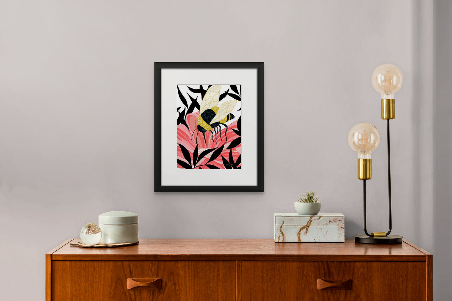 Spring in the Garden II Print by Yvette St. Amant (White Border)