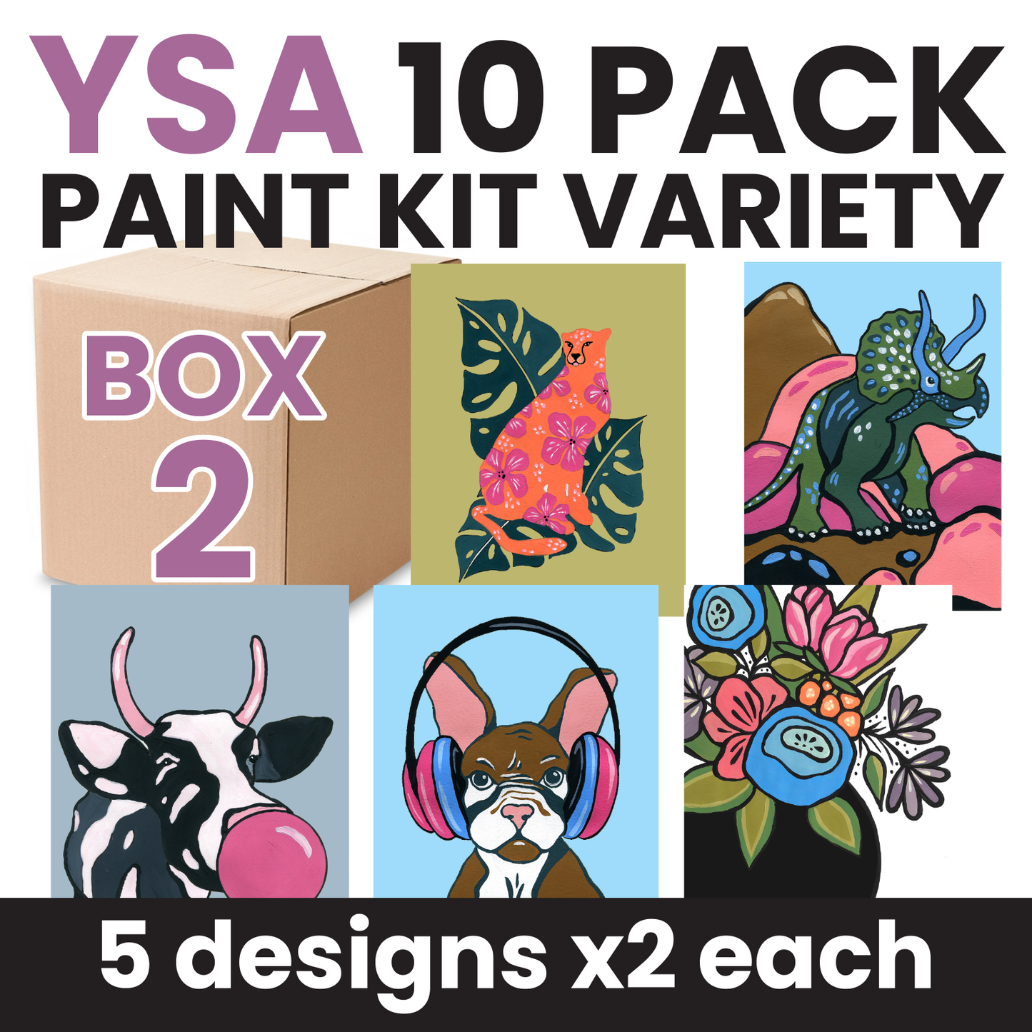 SALE! YSA 10 Pack Paint Kit VARIETY Box 2