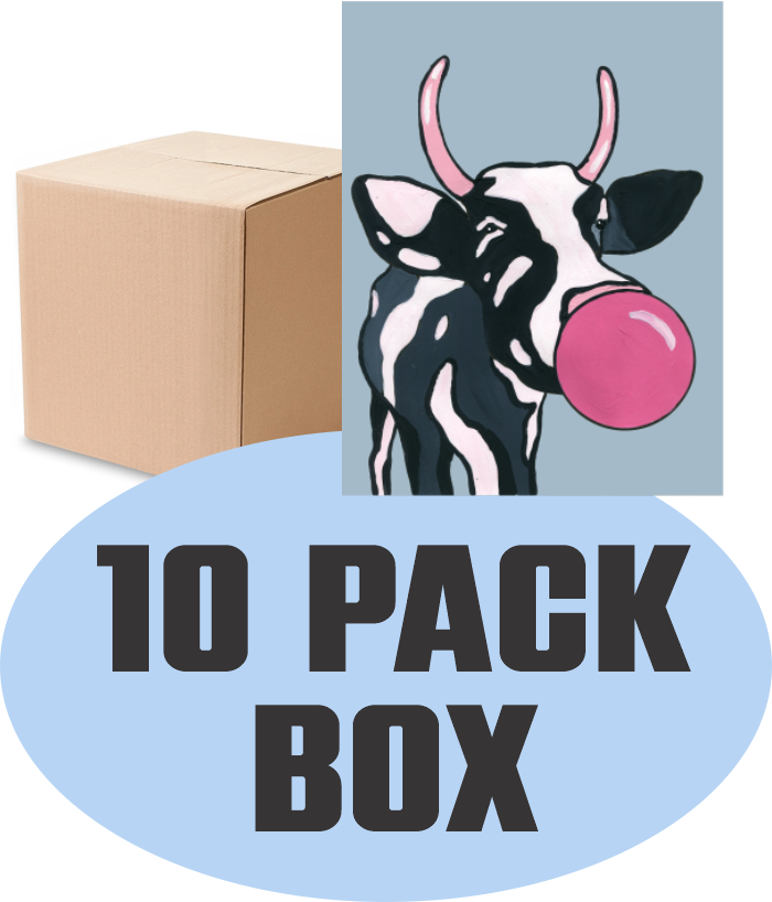 YSA 10 Pack Paint Kit Box - BUBBLEGUM COW