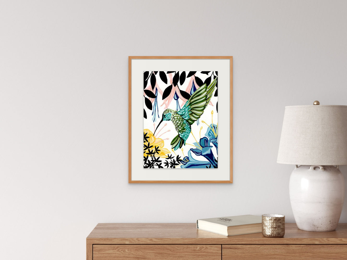 Hummingbird in Spring Print by Yvette St. Amant