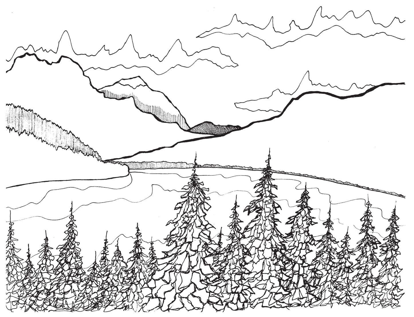 Canadian Landmarks Colouring Kit by Steve Gerow