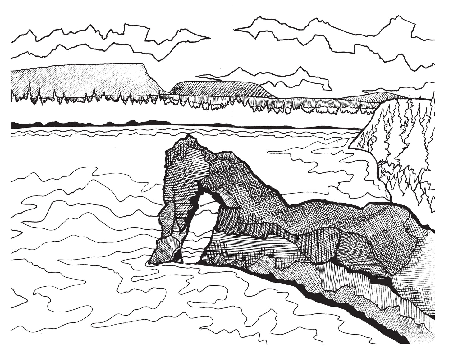 Canadian Landmarks Colouring Kit by Steve Gerow