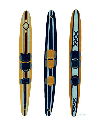 On the Lake - Slalom Print by Yvette St. Amant