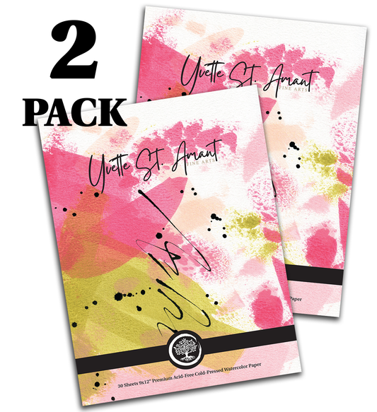 Yvette St. Amant Art Supplies - *2 PACK* 30 Sheet Premium Watercolor Paper Pad 9x12"