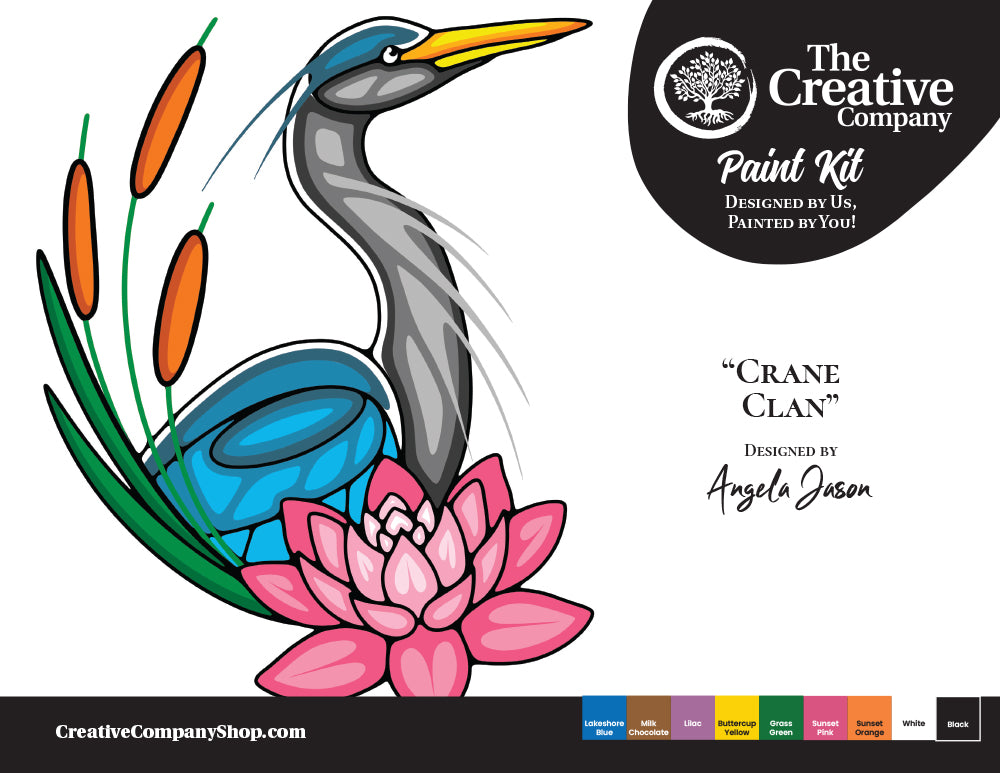 Crane Clan by Angela Jason - Paint Kit