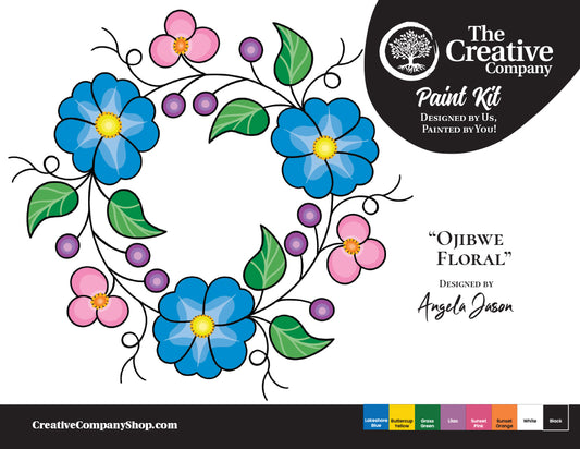 Ojibwe Floral by Angela Jason - Paint Kit