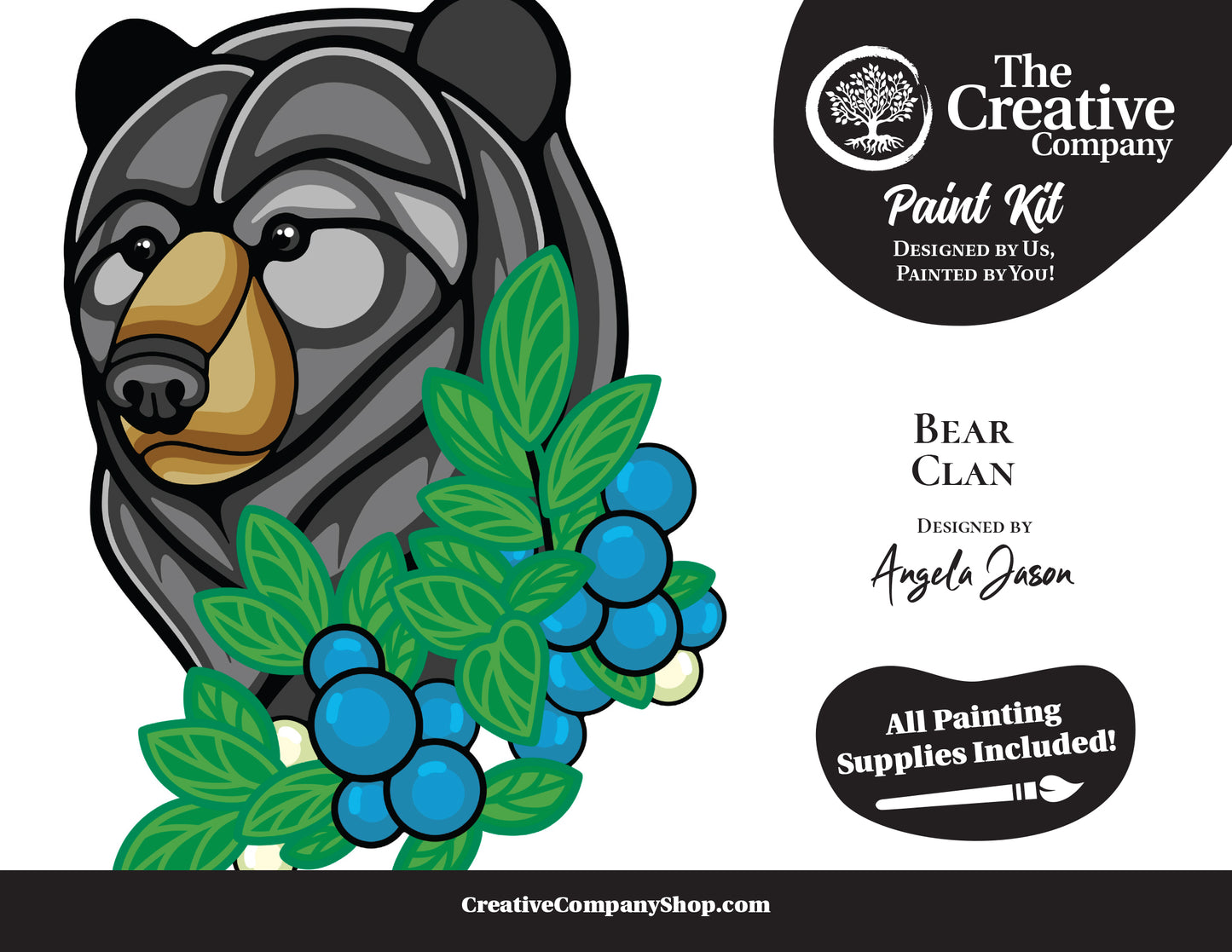 Bear Clan by Angela Jason - Paint Kit