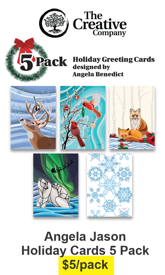Angela Jason - Holiday Card 5 Pack CLEARANCE