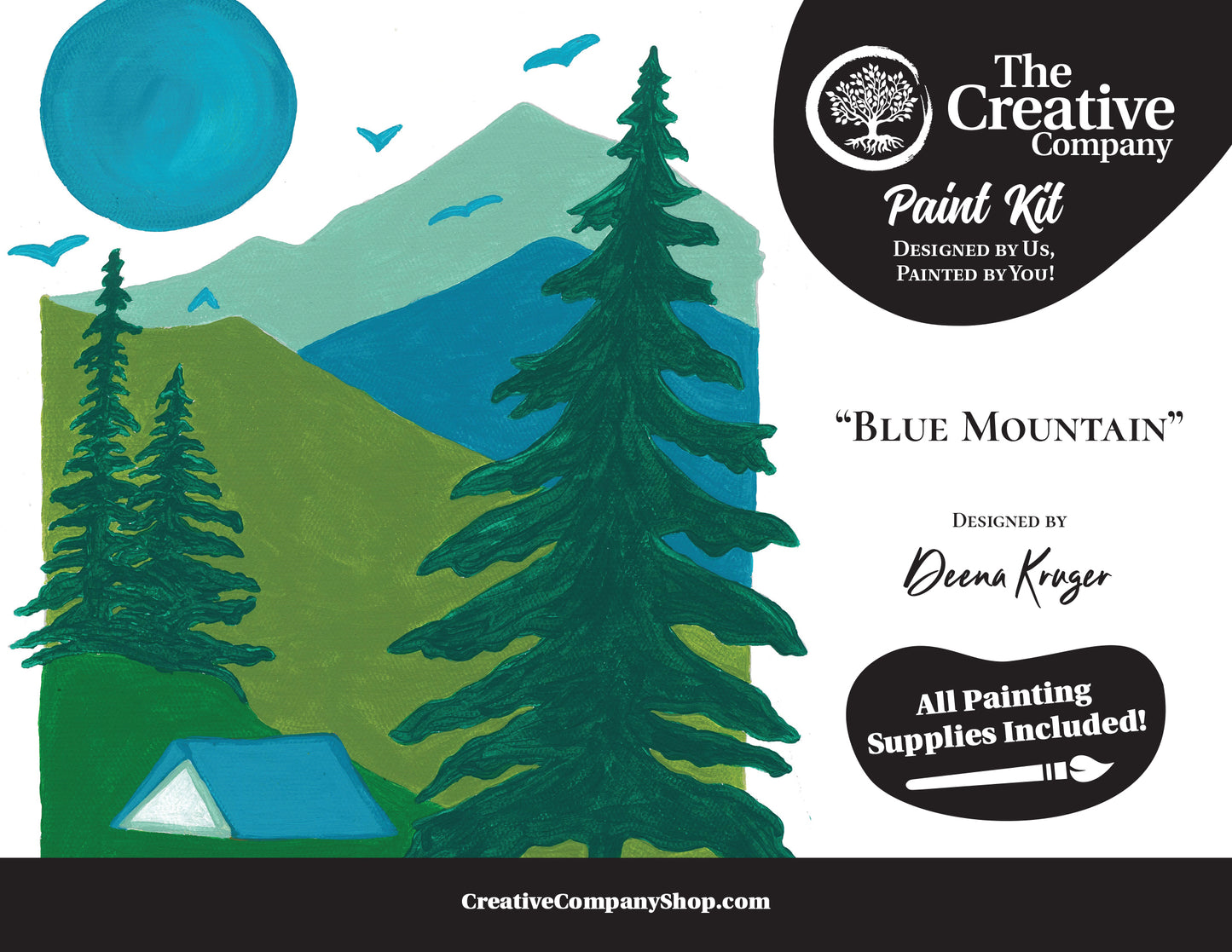 Blue Mountain by Deena Kruger - Paint Kit