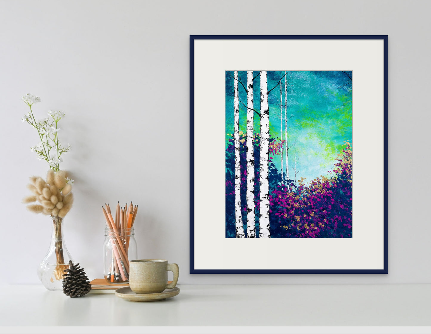 Birch Beauty Print by Deena Kruger