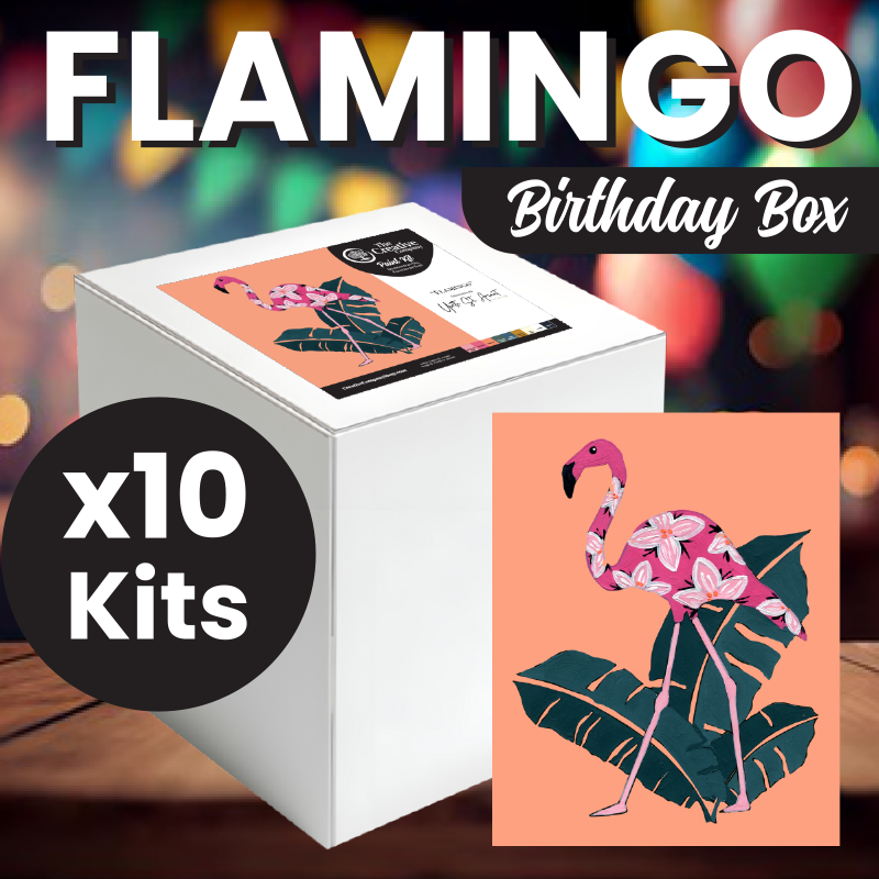 10 Pack Birthday Box - Flamingo