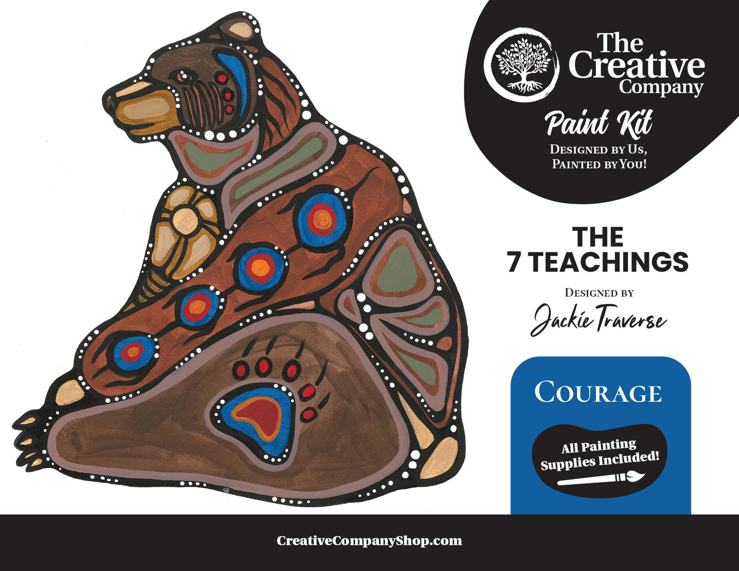 Courage by Jackie Traverse - Paint Kit