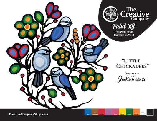 Little Chickadees by Jackie Traverse - Paint Kit