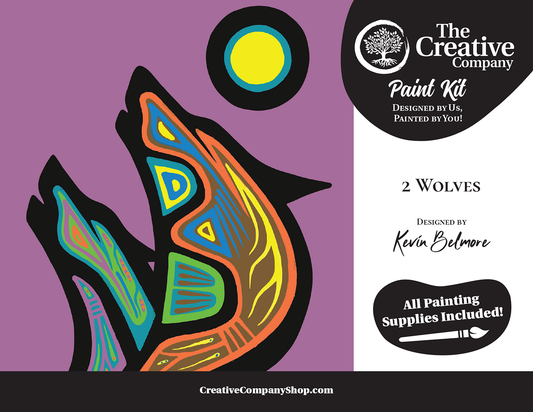 2 Wolves by Kevin Belmore - Paint Kit