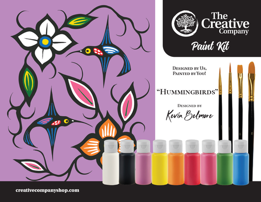 Hummingbirds by Kevin Belmore - Paint Kit