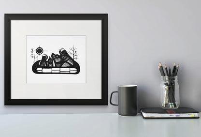 Daughters Print by Kevin Belmore