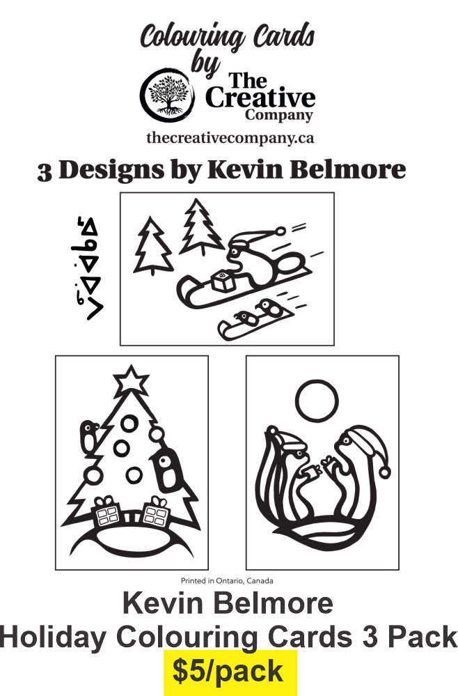 Kevin Belmore - Colouring Card 3 Pack CLEARANCE