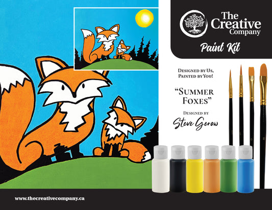 Summer Foxes by Steve Gerow - Paint Kit