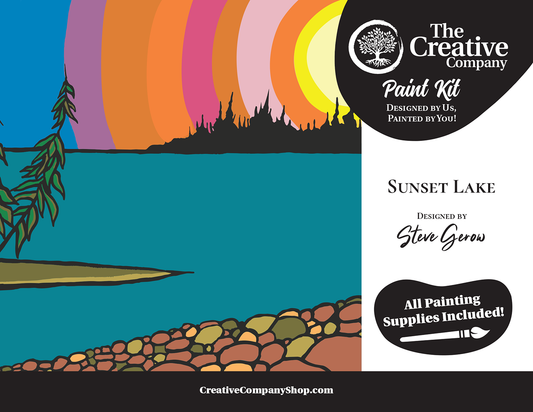 Sunset Lake by Steve Gerow - Paint Kit