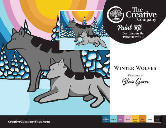 Winter Wolves by Steve Gerow - Paint Kit