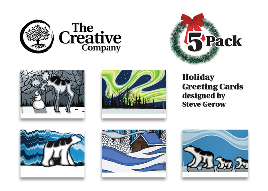 Holiday Greeting Card 5 Pack 5x7" - Designs by Steve Gerow