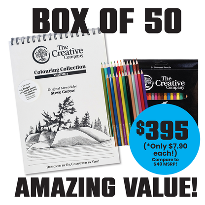 BOX of 50 - Canadian Landmarks Colouring Kit by Steve Gerow