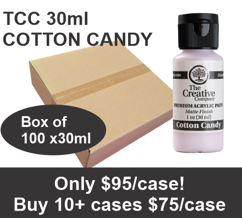 CLEARANCE - COTTON CANDY - TCC ACRYLIC PAINTS - 30ml - CASE of 100