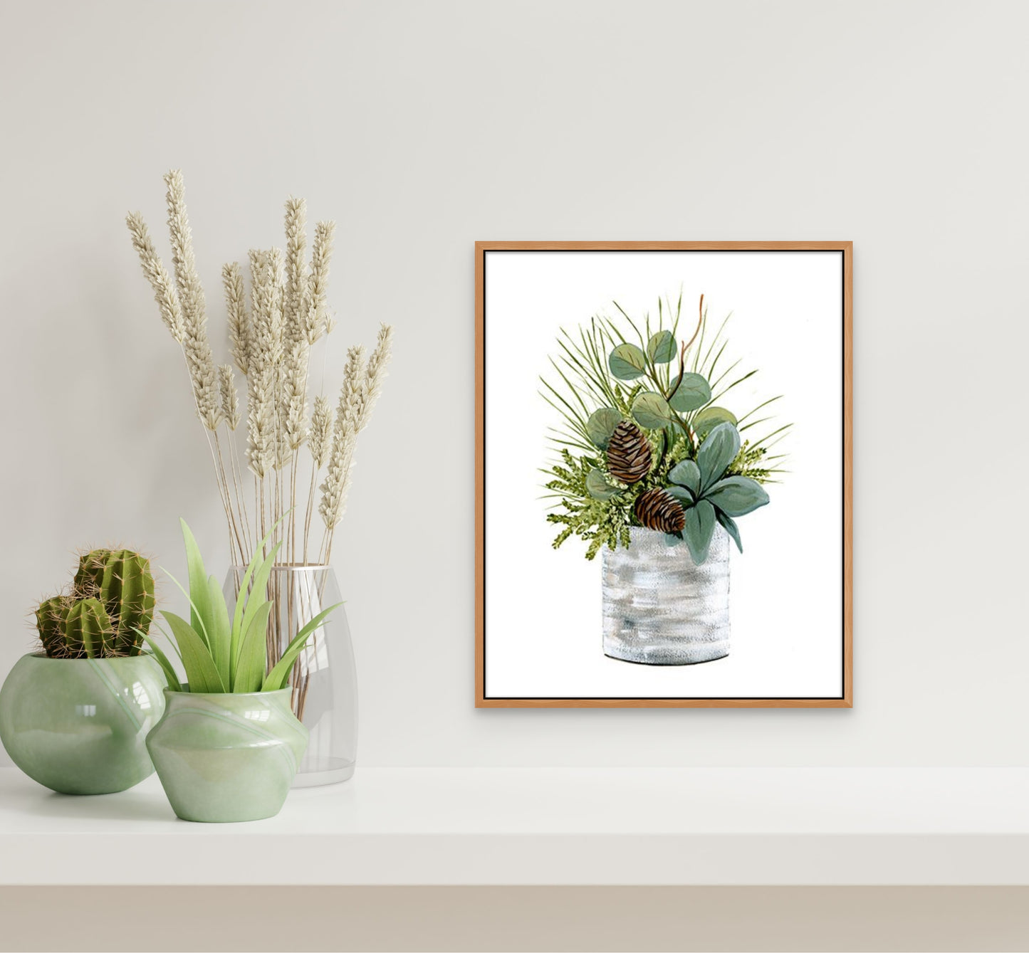 Farmhouse Rustic Centerpiece Print by Yvette St. Amant