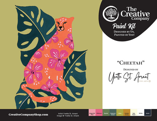 Cheetah by Yvette St. Amant - Paint Kit