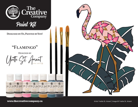 Flamingo by Yvette St. Amant - Paint Kit