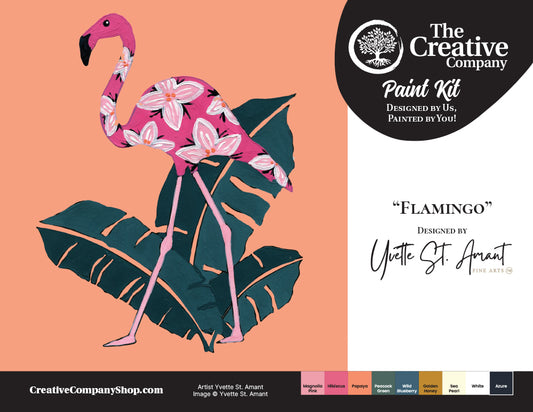 Flamingo by Yvette St. Amant - Paint Kit