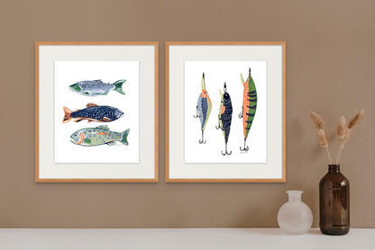 On The Lake Catch of the Day Print by Yvette St. Amant