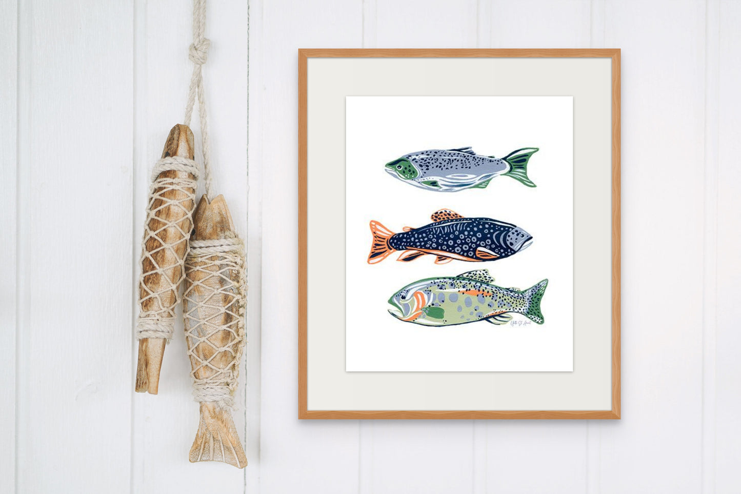 On The Lake Catch of the Day Print by Yvette St. Amant
