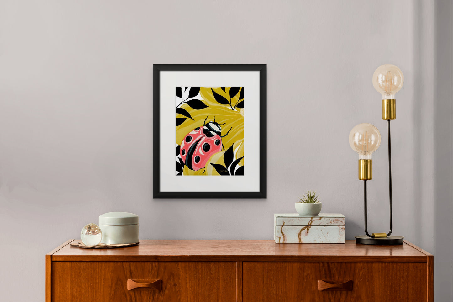 Spring in the Garden I Print by Yvette St. Amant (White Border)