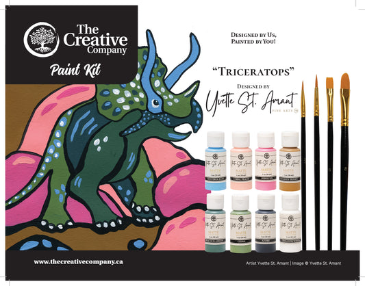 Triceratops By Yvette St. Amant - Paint Kits