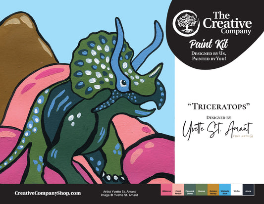 Triceratops By Yvette St. Amant - Paint Kits