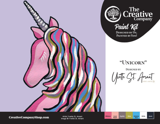 Unicorn by Yvette St. Amant - Paint Kit